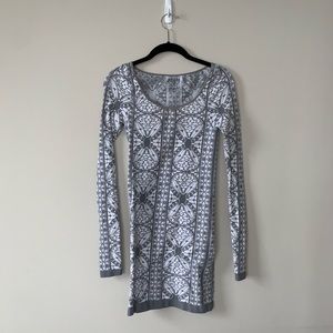 Free People Bodycon Dress (grey/white)